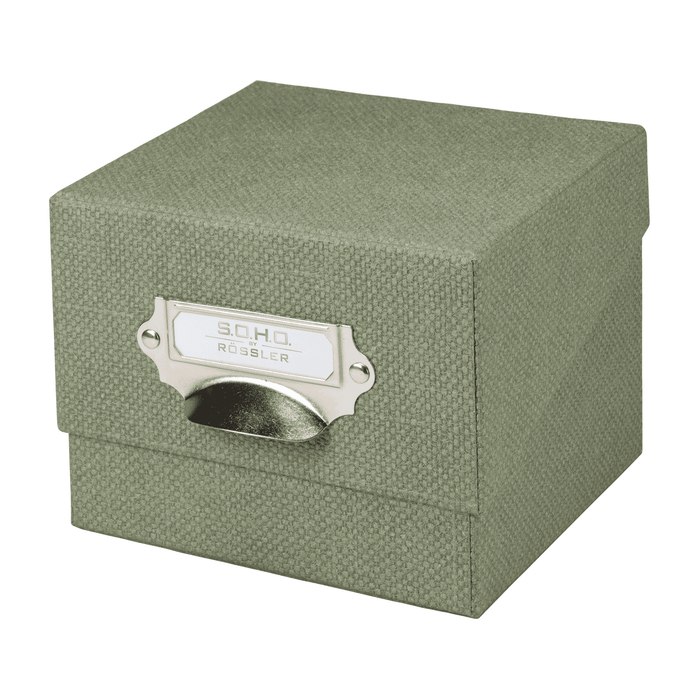 S.O.H.O. Box für Fotos & Karteikarten | A6 | 16,7x12,5cm | salbei-gruen