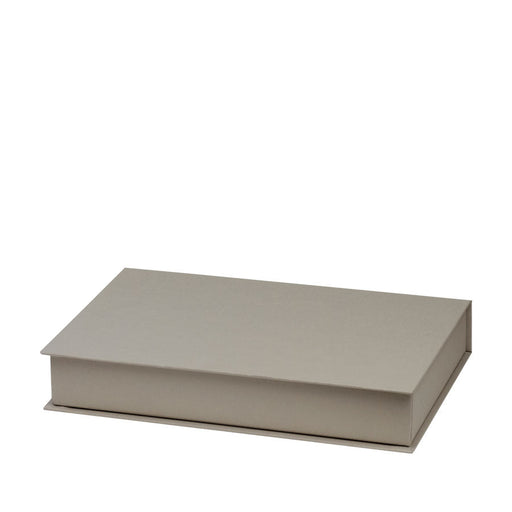 Briefpapierkassette personalisiert, Creme Inhalt, Taupe