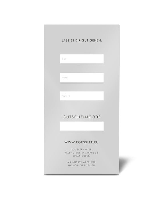 Rössler Geschenkgutschein 200 EURO zum Ausdrucken