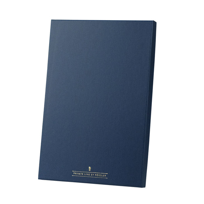 Briefpapierbox personalisiert, Weißer Inhalt, Blau
