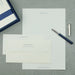 Briefpapierbox personalisiert, Creme Inhalt, Taupe