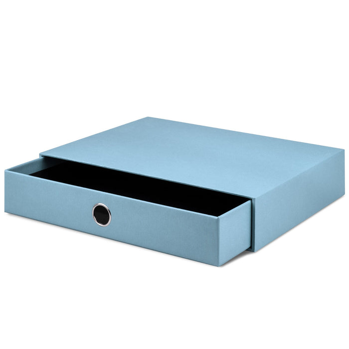 1er Schubladenbox für A4, Denim-Blau