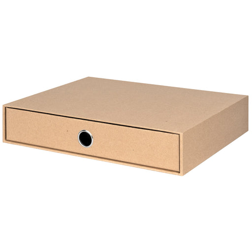 1er Schubladenbox für A4, Kraft