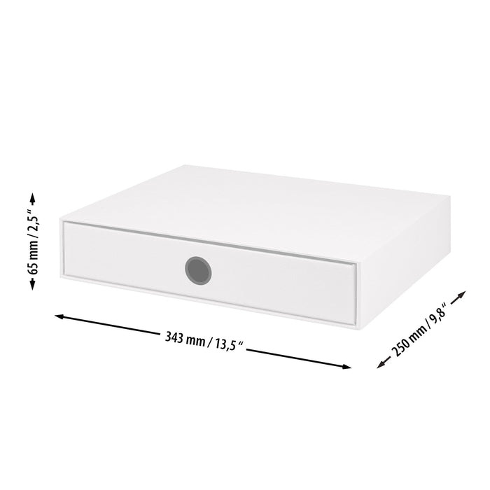 1er Schubladenbox für A4, Navy-Blau