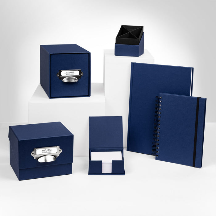 1er Schubladenbox für CDs, Navy-Blau