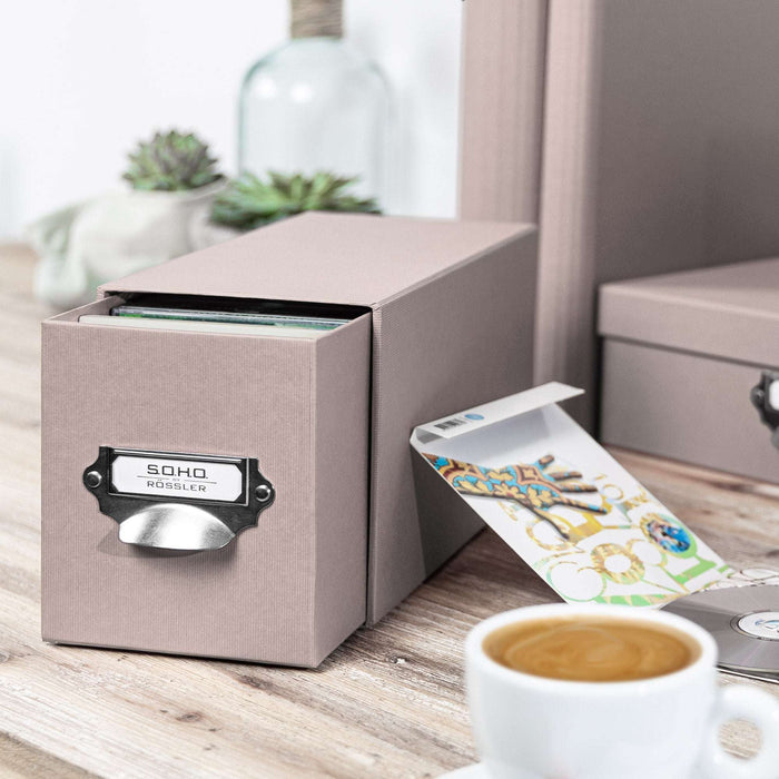 1er Schubladenbox für CDs, Taupe