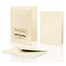 8er Set, 8 Karten A6/8 Briefumschläge C6, geripptes Papier, Creme