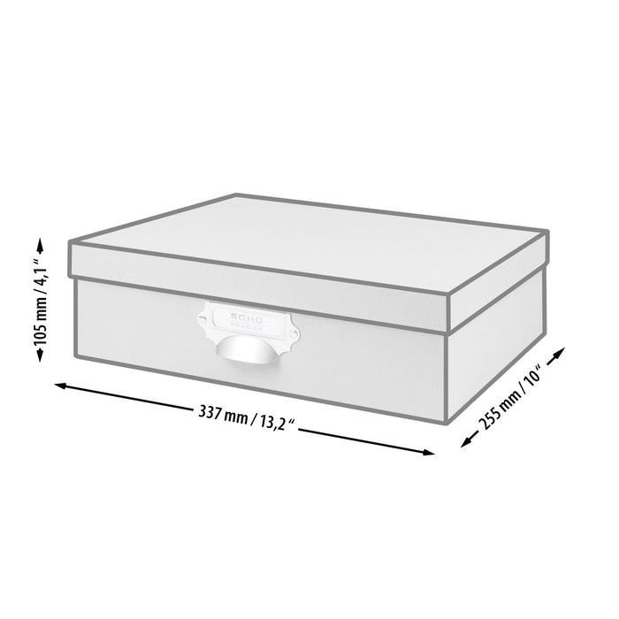 Aufbewahrungsbox mit Griff für A4, Mint