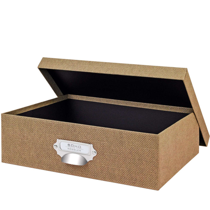 Aufbewahrungsbox mit Griff, Haselnuss-Braun