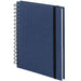 Notizbuch A5 mit Gummizug, Navy-Blau