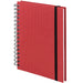 Notizbuch A5 mit Gummizug, Rot