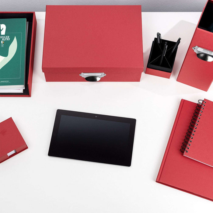Notizbuch A5 mit Gummizug, Rot