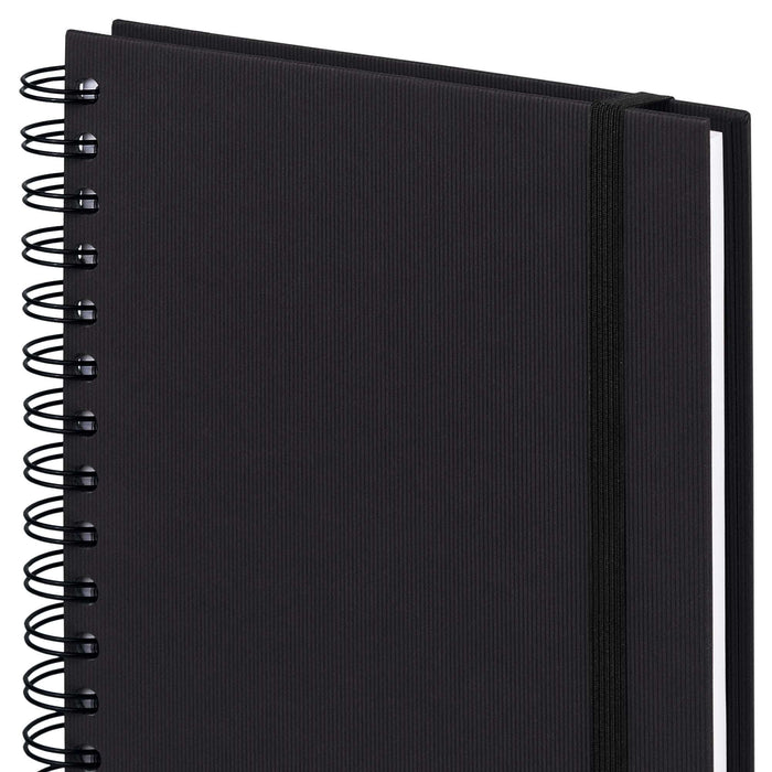 Notizbuch A5 mit Gummizug, Schwarz