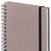 Notizbuch A5 mit Gummizug, Taupe