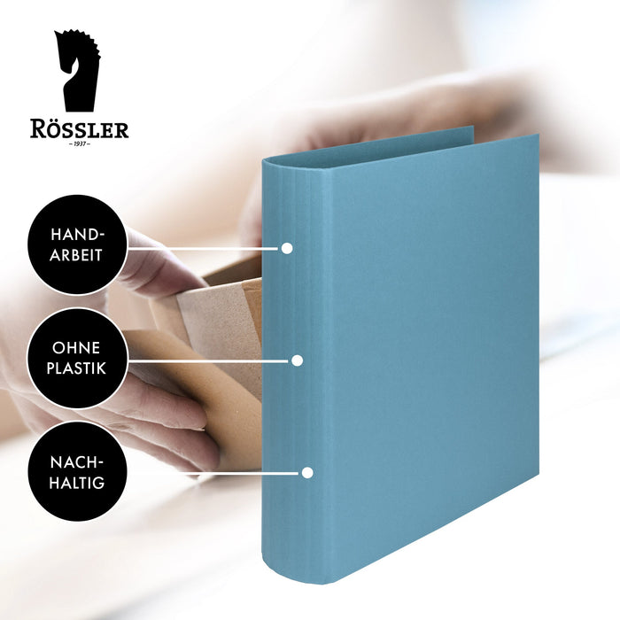 Ringbuch für A4, Denim-Blau